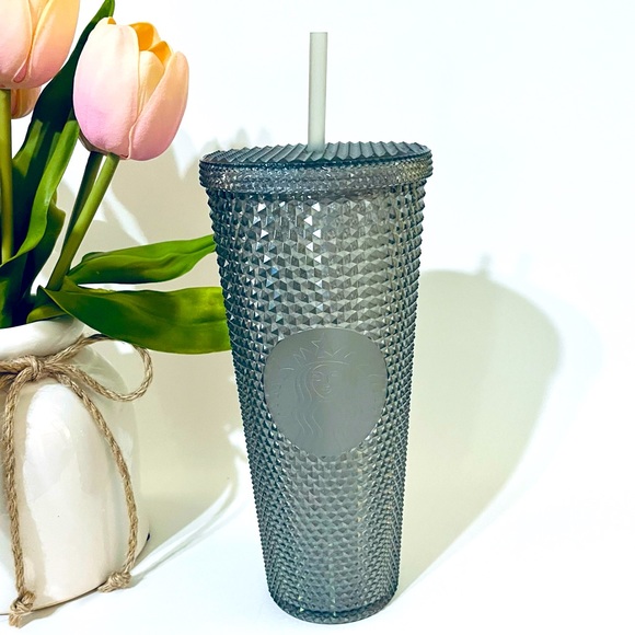 Starbucks Accessories - Starbucks Thailand 🇹🇭 Grey Glitter Studded